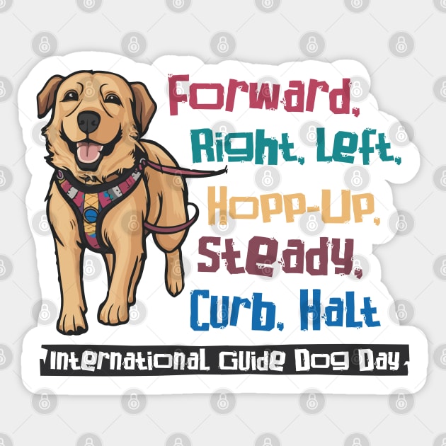 International Guide Dog Day – April Sticker by irfankokabi